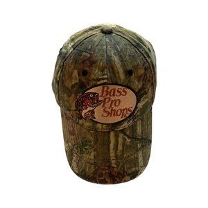 Bass Pro Shop Youth Snap Back Ball Cap Hat Camo Embroidered Logo
